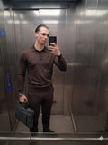 The Signature Merino Set (Espresso Brown)